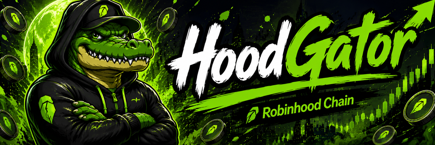 HoodGator official Robinhood Chain banner